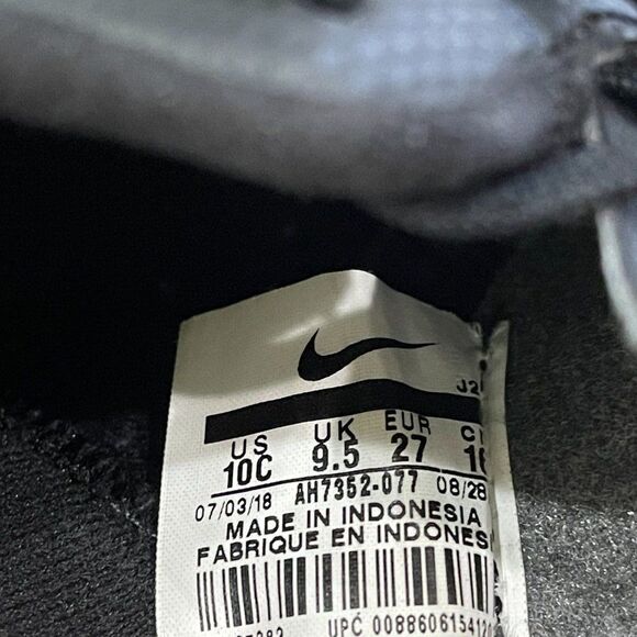 Nike Mercurial Vapor XII Academy IC Soccer Shoes Kids Size 10C Black AH7352-007 - Picture 5 of 6